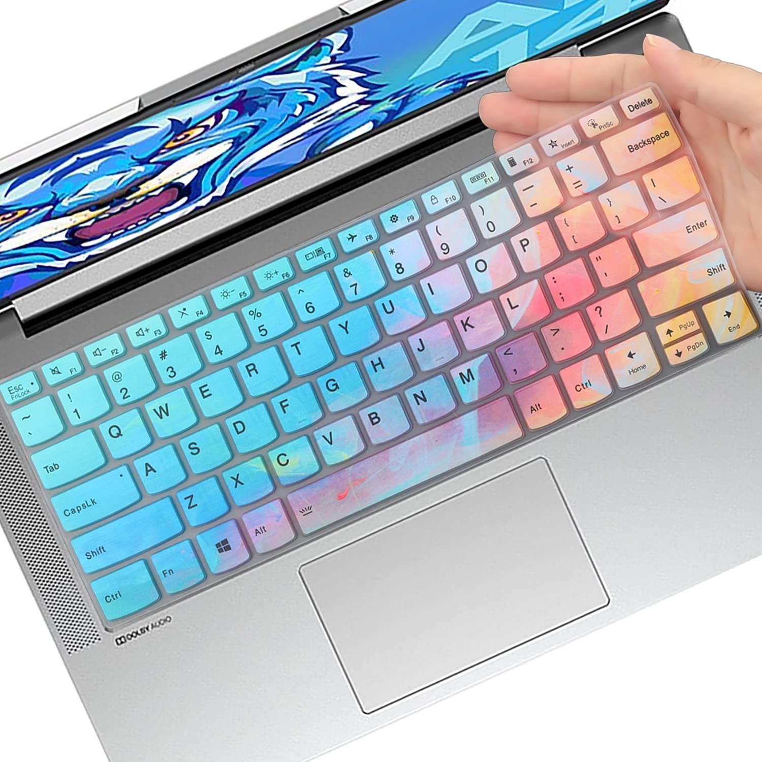 2021 2020 Lenovo Flex 5 14", Ideapad 5 14", Lenovo Silm 7 9 14", Lenovo Yoga 5i 7i 9i 14, IdeaPad Flex 5 5i 14, IdeaPad Slim 5i 7i Pro, ThinkBook 14 14s G2 G3 Keyboard Cover